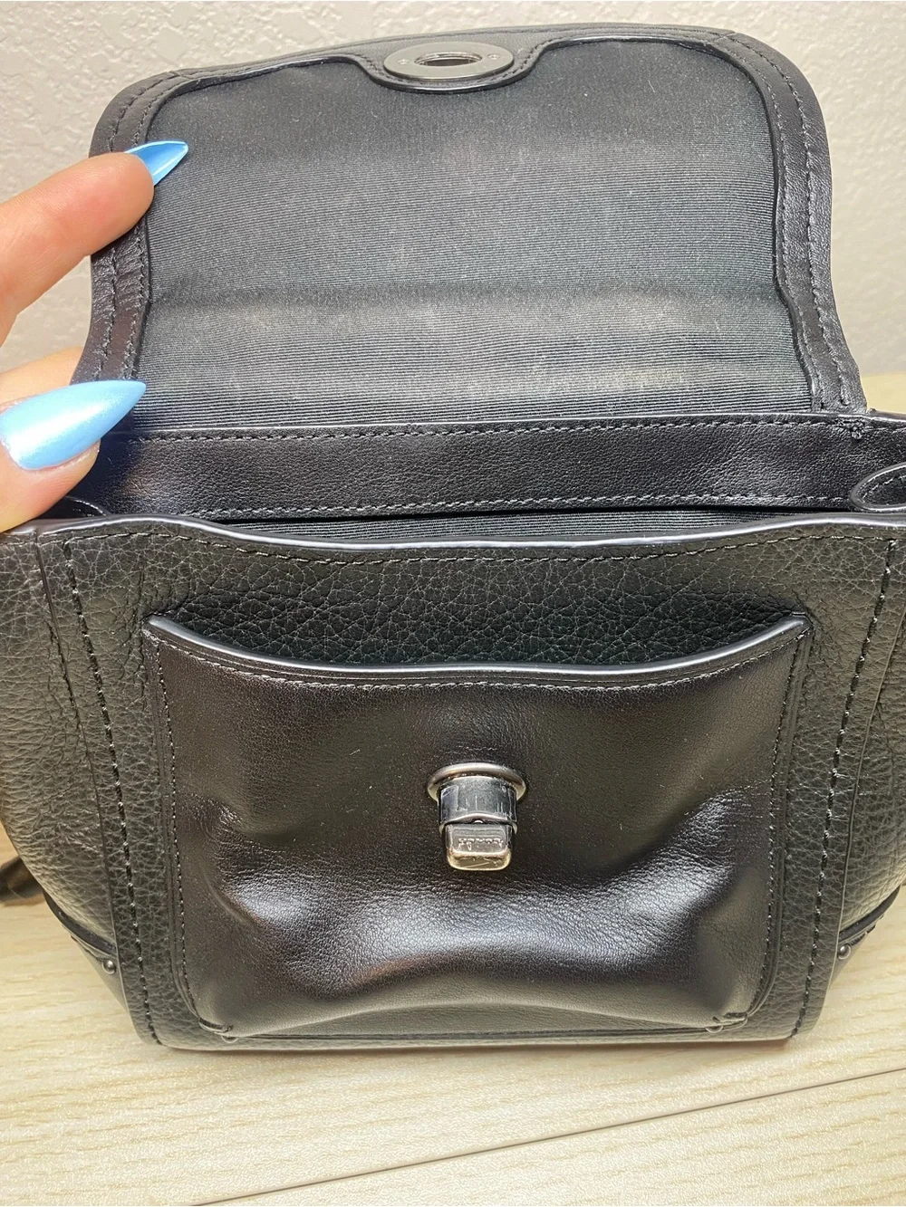 Coach Black Mini Faye Backpack